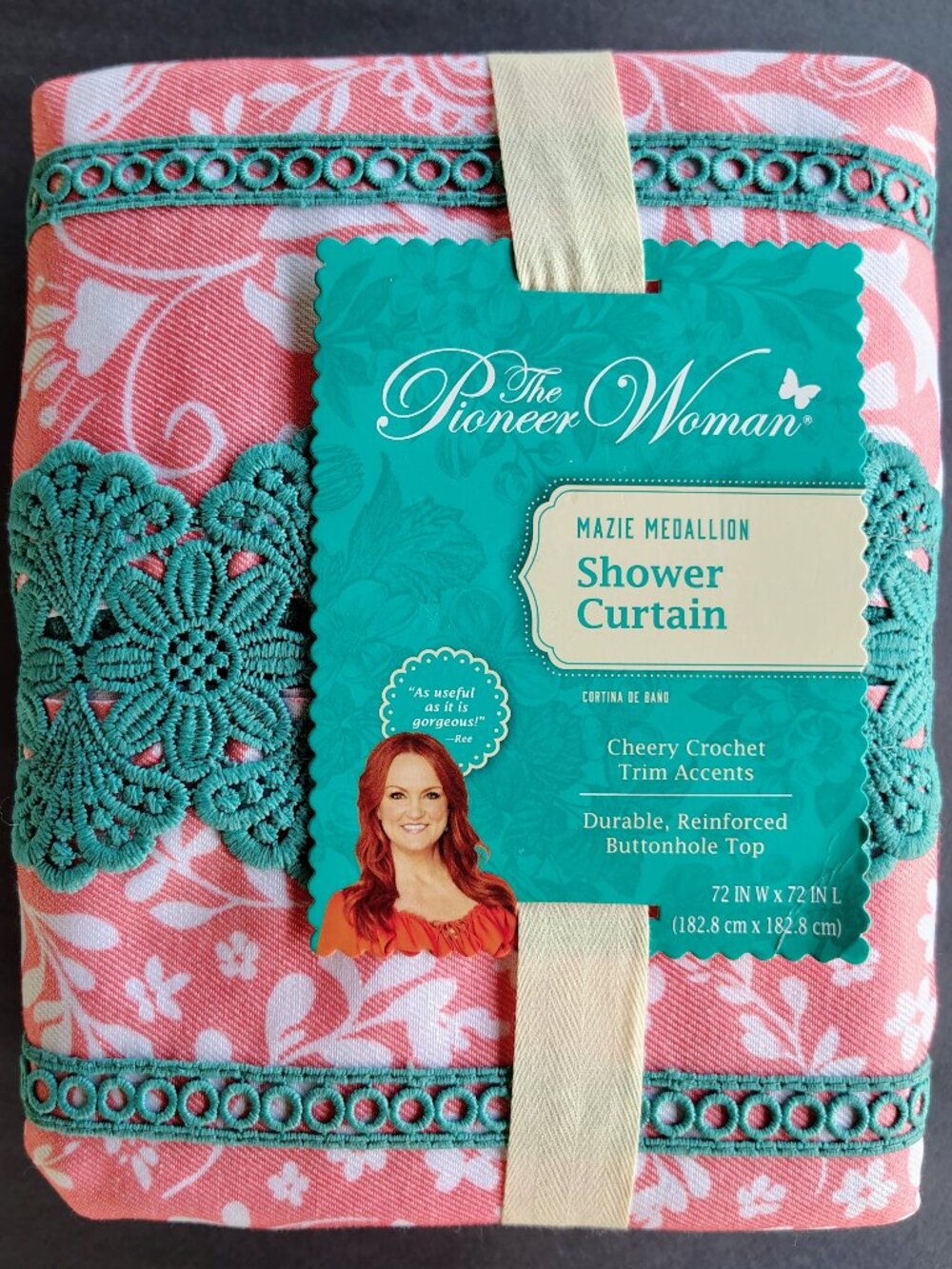 Brand new The Pioneer Woman Mazie Medallion Fabric Shower curtain